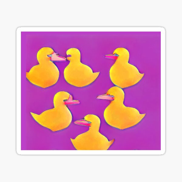 "Lucky ducks" Sticker for Sale by Primrosearts Redbubble