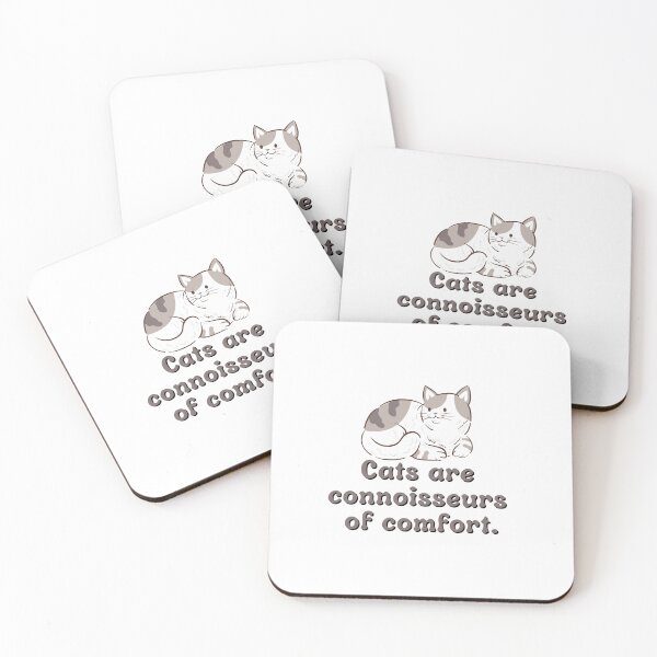 Item preview, Cats Are Connoisseurs of Comfort Funny Cat Quotes designed and sold by Amir  Kaddour.