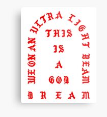 Ultralight Beam - red Metal Print