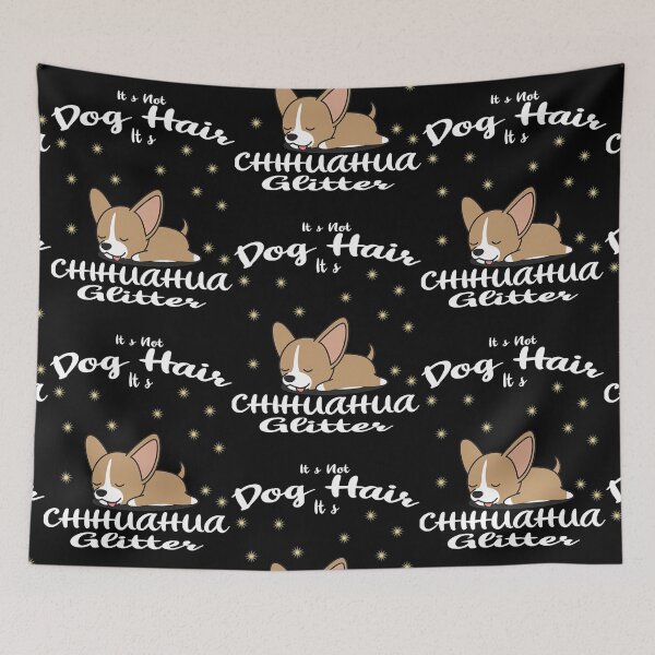 Aperçu de l'œuvre Ce n'est pas des poils de chien, c'est Chihuahua Glitter Chiwawa Lover créée et vendue par Mustafa Eder.