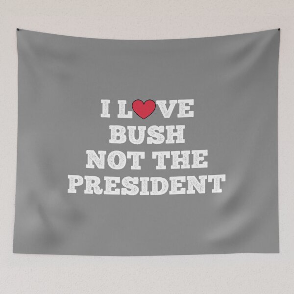 Aperçu de l'œuvre T-shirt J'aime Bush pas le président J'aime Bush pas le président créée et vendue par UmoiHyogo.