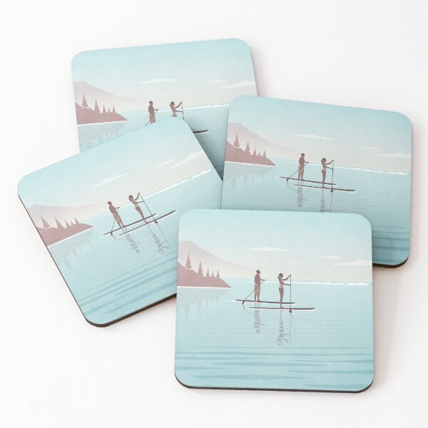 Item preview, Couple Stand Up Paddle designed and sold by SurfolioPrints.