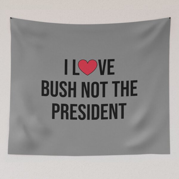 Aperçu de l'œuvre T-shirt J'aime Bushj'aime Bush pas le président créée et vendue par UmoiHyogo.