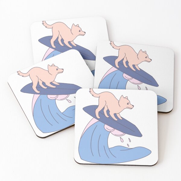 Item preview, Dog surfing on the wavess designed and sold by Kawabijutsu21.