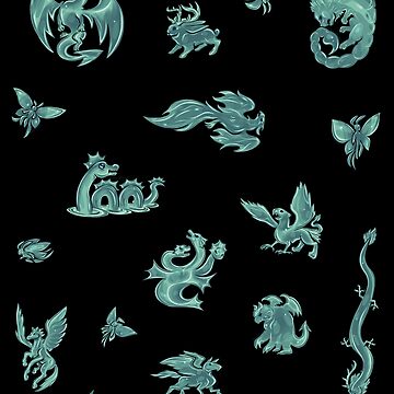 Artwork thumbnail, Metal Fantasy Creatures Set Mint by BlazeraptorGirl