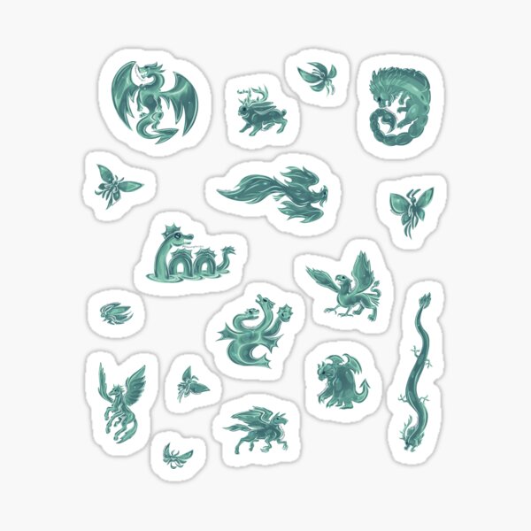 Item preview, Metal Fantasy Creatures Set Mint designed and sold by BlazeraptorGirl.