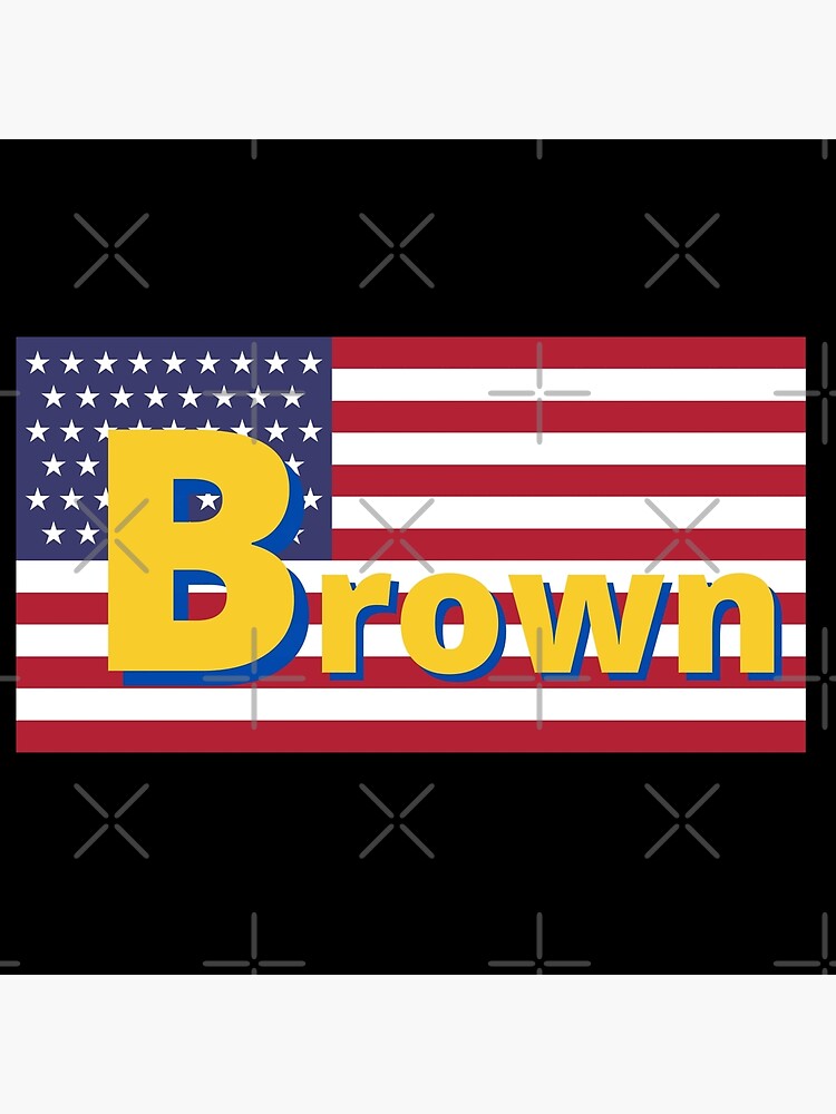 "Brown Family Monogram displays proud family characteristics" Poster