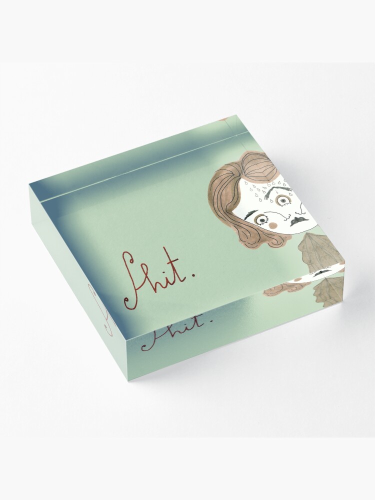 Alternate view of Oh no! Acrylic Block