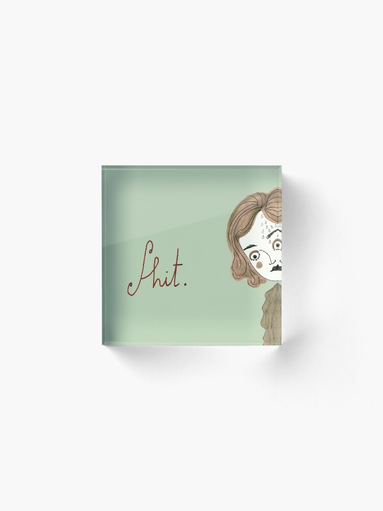 Alternate view of Oh no! Acrylic Block