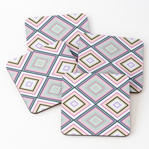Item preview, Apricot Squares Lines and Diamonds Pattern  designed and sold by AraljanFusion.