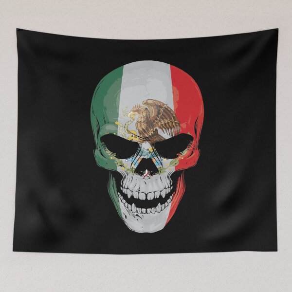 Item preview, Mexico X Skull Flag designed and sold by RahallusNtx.