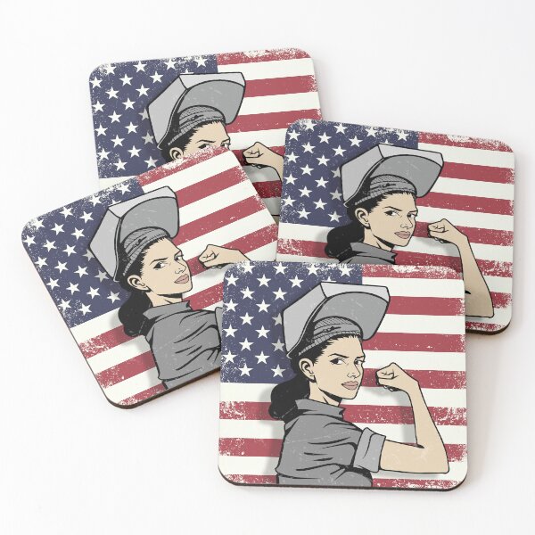 Item preview, American Flag USA Welder Girl designed and sold by fiskooriginal.