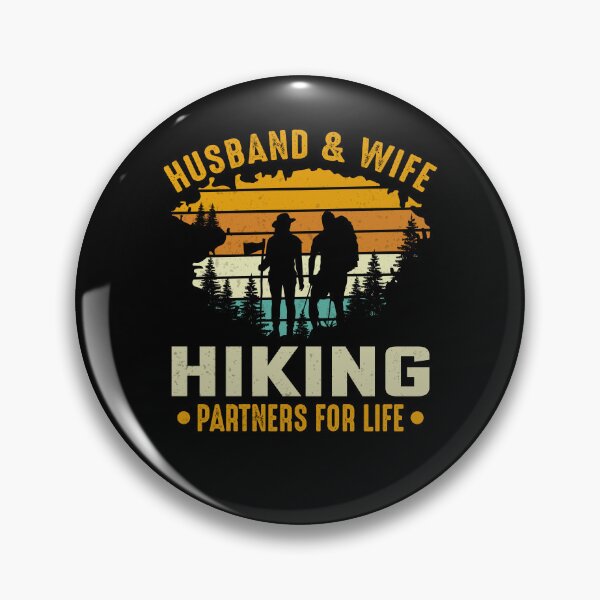 Item preview, Husband and wife hiking partners for life Sweet Retro Vintage designed and sold by Nepaz-Designs.