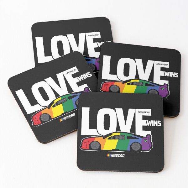 Item preview, NASCAR Checkered Flag Love Wins designed and sold by krrowenapqn.