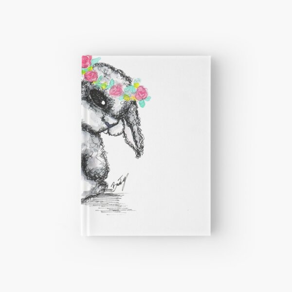 Floral Baby Bunny Hardcover Journal