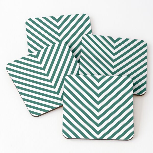 Item preview, Celebration Town Dark Green Large Chevron Stripe designed and sold by CelebrationTown.