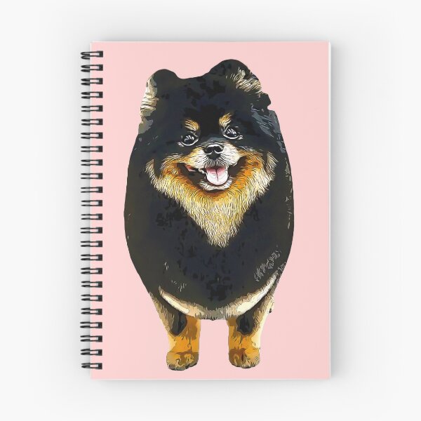 Item preview, Pomeranian Black and Tan Puppy Dog designed and sold by ElegantCat.