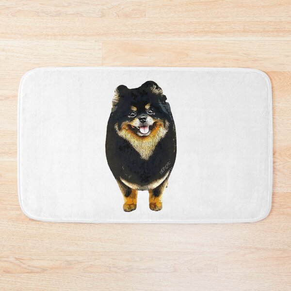 Item preview, Pomeranian Black and Tan Puppy Dog designed and sold by ElegantCat.