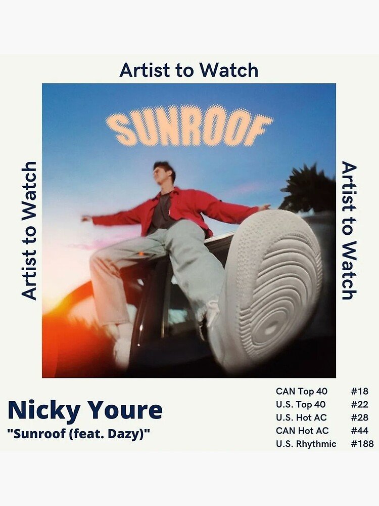 "Sunroof Watchlist" Poster for Sale by keylegerald Redbubble