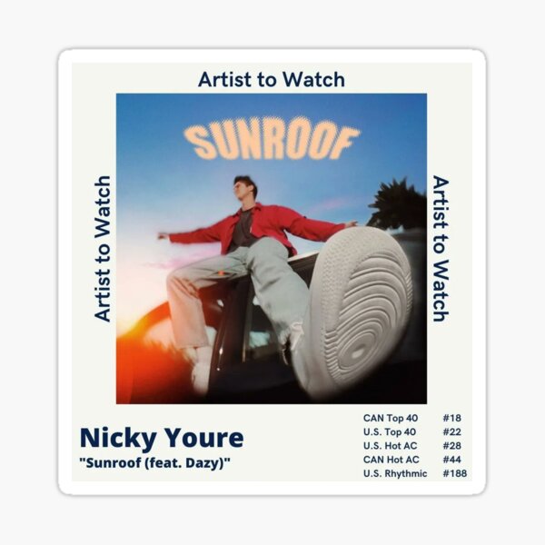 "Sunroof Watchlist" Sticker for Sale by keylegerald Redbubble