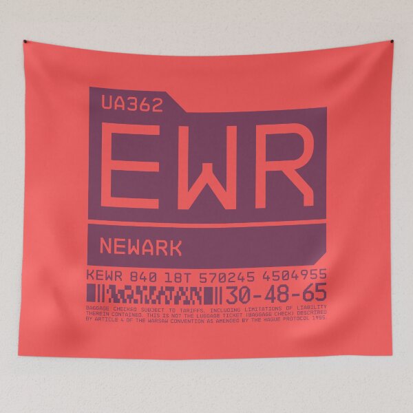 Item preview, Luggage Tag C - EWR Newark USA designed and sold by VoodooCircus.