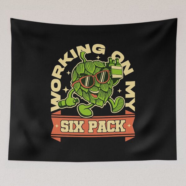 Item preview, Working On My Six Pack - Beer Lover T-Shirt designed and sold by Krebsy76.