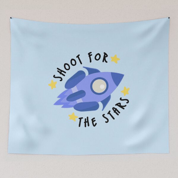 Item preview, Shoot For The Stars Rocket Blue designed and sold by everything4eva.