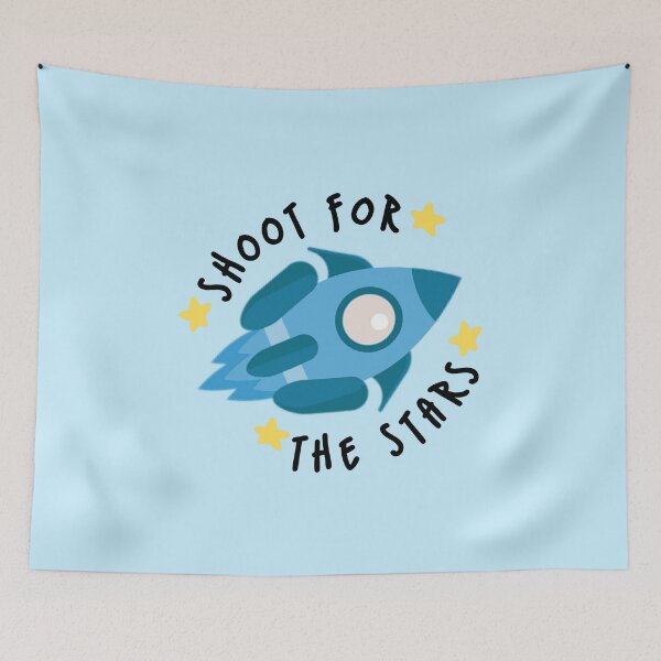 Item preview, Shoot For The Stars Rocket Blue designed and sold by everything4eva.