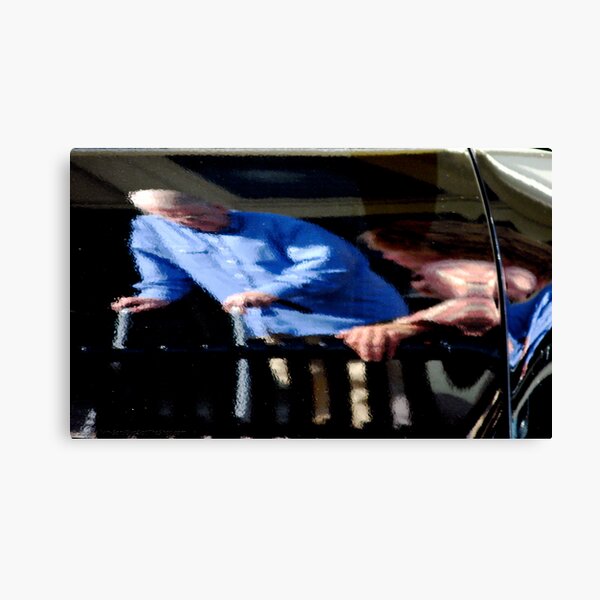 Reflections In Metal Canvas Print
