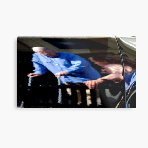 Reflections In Metal Metal Print