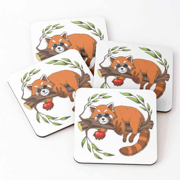 Item preview, Hippie Red Panda Bear designed and sold by underheaven.