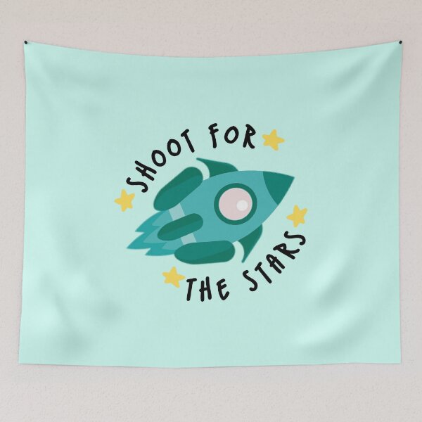 Item preview, Shoot For The Stars Rocket Teal designed and sold by everything4eva.