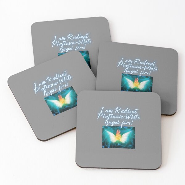 Item preview, Platinum-White Angel fire on grey designed and sold by PalomaHealing24.