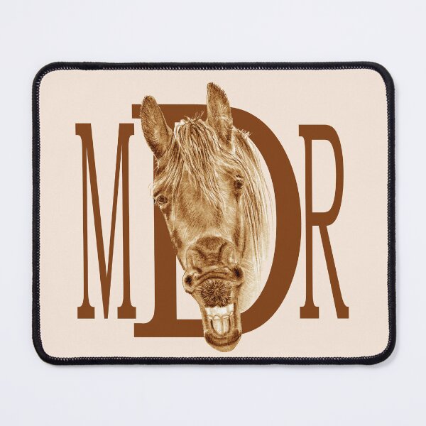 Item preview, Portrait of a yawning Friesian, with text - brown colorized version designed and sold by SylvieG18.
