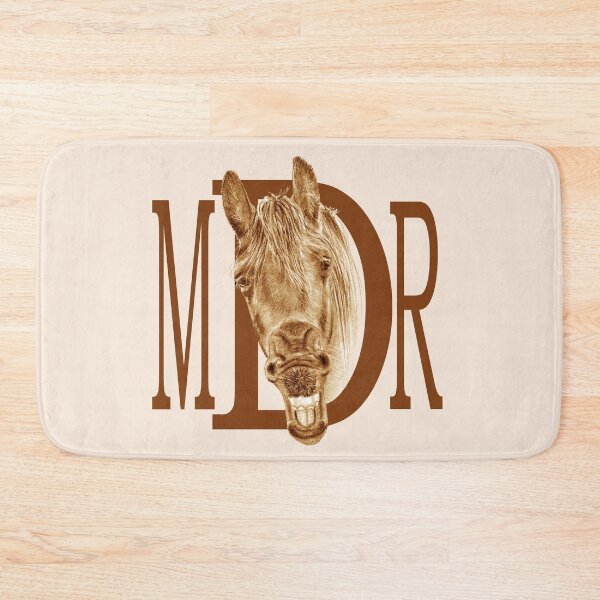 Item preview, Portrait of a yawning Friesian, with text - brown colorized version designed and sold by SylvieG18.