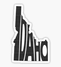 Idaho State Word Art Sticker