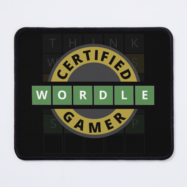 Item preview, Certified Wordle Gamer designed and sold by Tatzki-Design.