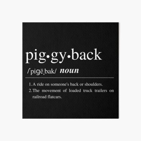 Piggyback ride Definition & Meaning