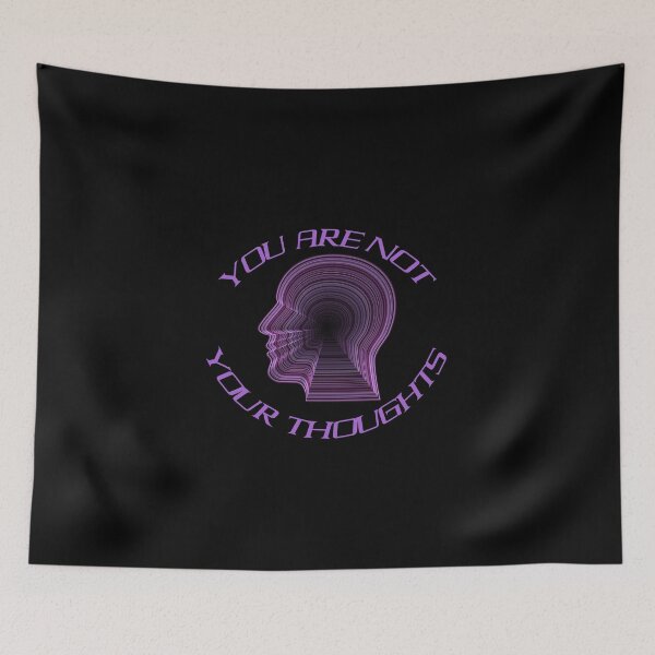 Item preview, YOU ARE NOT YOUR THOUGHTS Purple designed and sold by everything4eva.