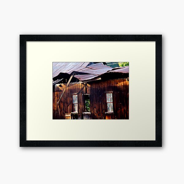 Ramshackle Rolling Roof Framed Art Print