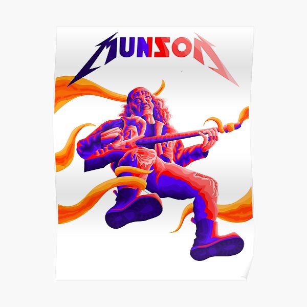 Eddie Munson Stranger Things Vintage Poster Poster For Sale By