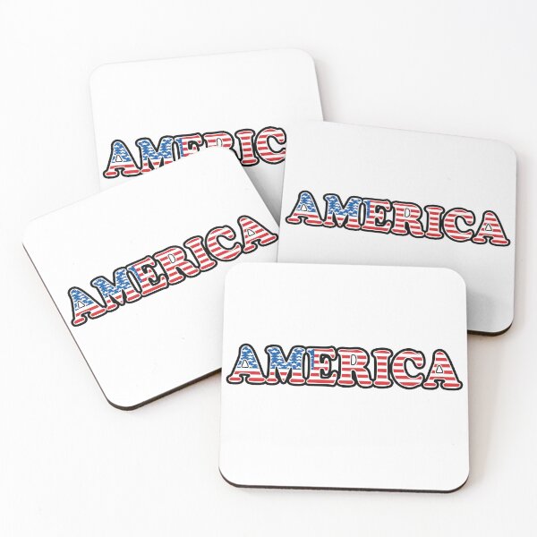 Item preview, USA AMERICA FLAG COLOUR TEXT. designed and sold by UJ7777.