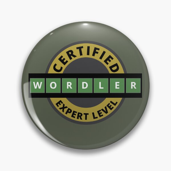 Item preview, Certified Wordler Expert Level - Wordle designed and sold by Tatzki-Design.
