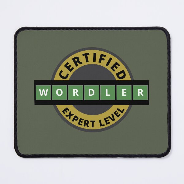 Item preview, Certified Wordler Expert Level - Wordle designed and sold by Tatzki-Design.