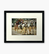 Stagecoach Ride Framed Print