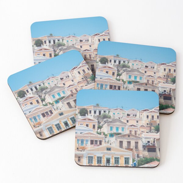 Item preview, Colourful Greek Houses - Watercolour Style designed and sold by WWWC2288.