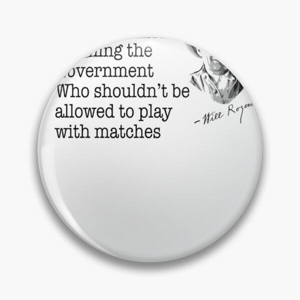 Item preview, Will Rogers quote on people running the government  designed and sold by LeonardDooley.