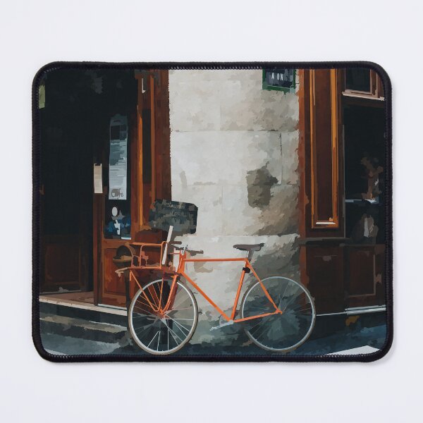 Item preview, Bicycle Outside Parisien Cafe - Watercolour Style designed and sold by WWWC2288.