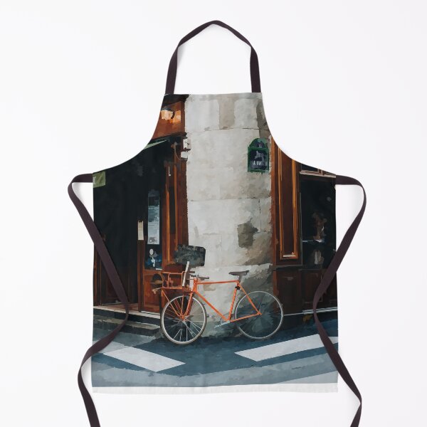 Item preview, Bicycle Outside Parisien Cafe - Watercolour Style designed and sold by WWWC2288.