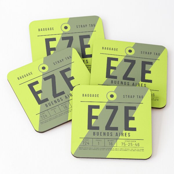 Item preview, Luggage Tag E - EZE Buenos Aires Argentina designed and sold by VoodooCircus.